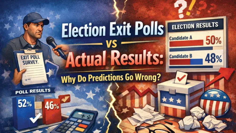 You are currently viewing Exit Polls vs Actual Results: Why Do Predictions Go Wrong?